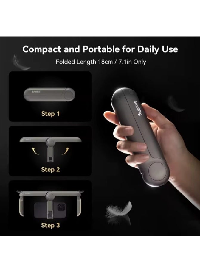 SMALLRIG قفص الهاتف المحمول القابل للطي العالمي SmallRig P20 | تصميم قطعة واحدة محمولة | تثبيت مزدوج اليد | يناسب الهواتف الذكية من 2.6 إلى 3.2 بوصة - Image 2